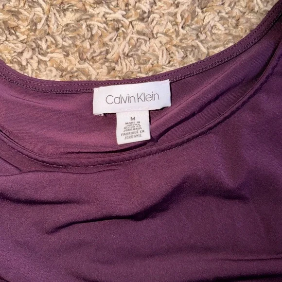 Calvin Klein Purple Long Sleeve Top - Picture 2 of 2